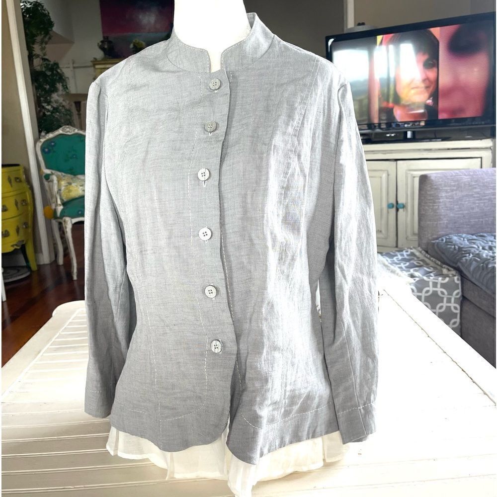 Rina Zin cotton and linen blazer